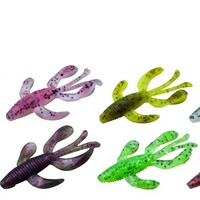 Umpan Lunak Buatan Profesional Big Pendulum Shrimp Four-Wheel-Drive untuk Memancing Ikan Bass - 55cm & 75cm Workhorse
