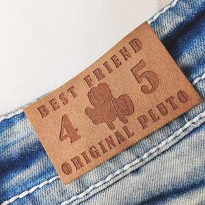 Bán buôn phong cách cổ Đồng vá Áo Khoác Jeans antiqued quần áo thẻ - Product Image 4