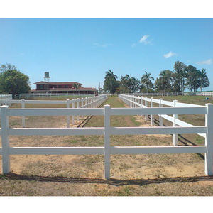 Eco-Vriendelijke 100% Puur Maagdelijke <span class=keywords><strong>Vinyl</strong></span> 3-Rail Pvc Paardenomheining - Product Image 5