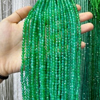 Perles Facettées Naturelles de 2 mm, 3 mm, 4 mm pour Bricolage, Petites Perles Énergétiques en Pierre Gemme, Perles Libres pour la Fabrication de Bijoux, Bracelets et Colliers