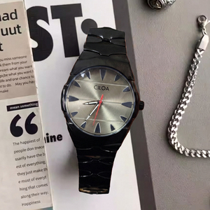 Montre à quartz CILOA pour homme, bracelet en acier inoxydable, cadran rond, aiguilles lumineuses, calendrier, étanche, montre-bracelet pour affaires et occasions décontractées - Product Image 2