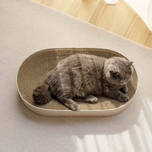 Kucing raksasa XXL tiang cakar untuk kucing besar 50cm bentuk bulat stabilitas kuat - Product Image 6