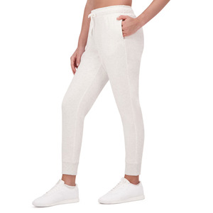 Solid Color Fleece Casual Pants With Pockets Regular Fit Elastic Waist <b>White</b> Women's High Waist Ankle-Length <b>Joggers</b> Pants - Product Image 3
