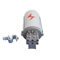 Boîtier de raccordement extérieur en métal pour fibre optique, type dôme, pour OPGW et ADSS, 12-96 fibres, étanche, pour montage aérien sur tour