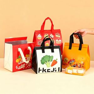 Bolsas Térmicas de Aluminio con Logotipo Personalizado, Embalaje Aislante, Bolsas Impermeables para Llevar Comida con Diseño de Letras - Product Image 1
