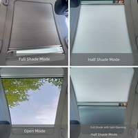 Pare-soleil panoramique Mazda EZ-6 pour toit ouvrant de voiture, pare-soleil électrique rétractable, isolant thermique, réduisant la température, cadre en aluminium