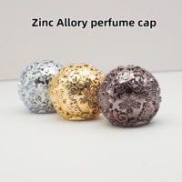 Tapa Decorativa para Botellas de Perfume con Cierre de Presión Dorado Zamac, 15 mm, Metal Hermoso y Duradero para Envases de Cosméticos
