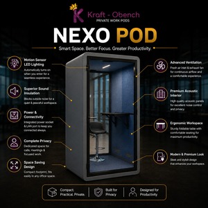 Cabina Acústica Individual PVT para Reuniones, Llamadas y Trabajo Productivo, Disponible para la Venta, Directo de Fábrica - Product Image 6