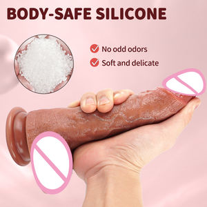 8.8 ''realistico Silicone liquido di spinta Dildo vibratore elettrico riscaldato grandi palle Dildo per la masturbazione delle donne adulte - Product Image 2