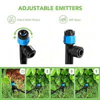 DaringFish Penyiram Plastik Custom Quick-plug Adjustable Full-round Ground-plug untuk Irigasi Pegas dan Penyiraman Taman