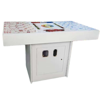 Machine de jeu de rachat de marteau de coup de bouton de jeux de billet de haricot vilain drôle à jetons
