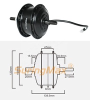 Moteur de moyeu Akm 48v 24 pouces, kit de moteur de moyeu Aikema 36 48 volts 250w, moteur de moyeu de roue arrière pour vélo électrique