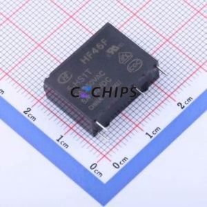 HF46F/005-HS1T Power Relay Through hole,7x20.5mm Relay <b>5V</b> 1 Normally Open: 1A (SPST-Normally Open)::: 4 5A-30VDC/5A-250VAC - Product Image 1