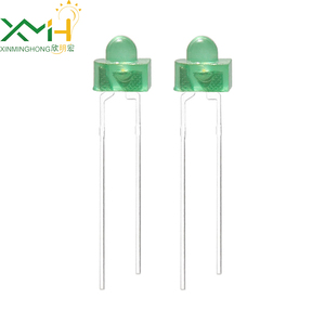 Núm vú loại nhỏ bướm nhúng Vàng-Xanh 1.8mm thông qua lỗ đèn <span class=keywords><strong>LED</strong></span> với ống kính khuếch tán ROHS chứng nhận - Product Image 2