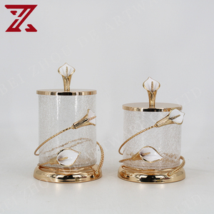 Hot Bán Vòng Hình Dạng Hộp Thủy Tinh Đồ Ăn Nhẹ Và Ngọt Ngào Hộp Thủy Tinh Lưu Trữ Jar Container Cho Trang Trí Nội Thất - Product Image 5