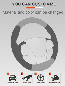 Cosido a mano negro PU Artificial LeatherSteering cubierta de la rueda para <span class=keywords><strong>Ford</strong></span> <span class=keywords><strong>Mondeo</strong></span> Mk4 2007-2012 S-Max 2008 - Product Image 5