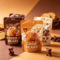 Sachet Doypack Personnalisé en PE Mylar avec Fermeture Éclair Thermoscellable de Qualité Alimentaire pour Bonbons, Lait et Snacks