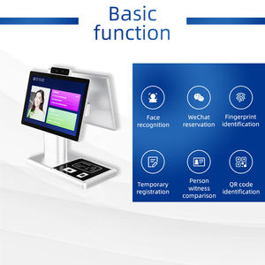 Hoteles Smart Automated HD Screen Security Gestión de visitantes Sistema de reconocimiento facial dinámico Empresa Equipo de <span class=keywords><strong>control</strong></span> de acceso - Product Image 5