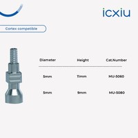 Cortex Factory Vente en gros Capuchon de transfert d'empreinte dentaire à fenêtre ouverte pour abutment d'implant, pour clinique