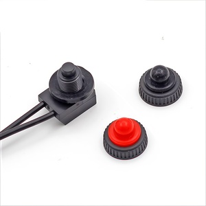 在庫あり KP-107/IP67 防水スイッチ ワイヤーと黒/赤のゴムキャップ付き ZE-107S - Product Image 1