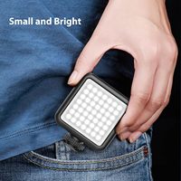 Ulanzi VL49 Lumière d'appoint LED pour appareil photo 5500K CRI95+ Rechargeable 2000mAh Luminosité réglable Portable Mini pour photographie et vlogging