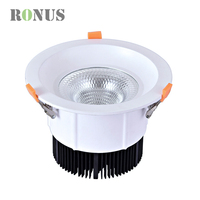 Spot encastré LED COB en aluminium de haute qualité 40W 35W, dimmable, pour plafond