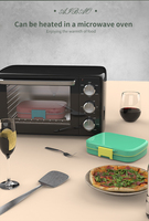 Boîte à lunch portable en acier inoxydable réutilisable, écologique, étanche, chauffable au micro-ondes, 800 ml, compartiments, hommes, femmes, adultes
