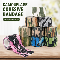Cinta Elástica de Camuflaje Autoadhesiva Personalizada, No Tejida, para Caza y Defensa Personal