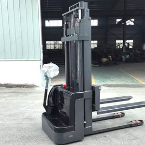 Apilador semieléctrico de paleta de alta calidad de <span class=keywords><strong>China</strong></span>, 500kg, 1500kg, taller de almacén, apilador portátil de elevación de carga automática - Product Image 1