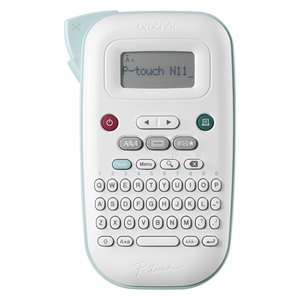 Étiqueteuse portable Brother P-touch N11, largeur maximale de 12 mm, machine à étiqueter blanche et verte - Product Image 1