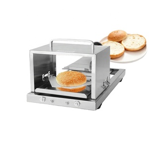 Trancheuse manuelle en acier inoxydable à lame céramique, excellent rapport qualité-prix, pour bagels, sandwichs <span class=keywords><strong>et</strong></span> burgers - Product Image 2