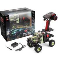 Camion WL Wltoys 184021, camion RC à l'échelle 1/18, télécommande 2,4G 4 canaux, jouet télécommandé, chargeur expert, tout-terrain intérieur-extérieur