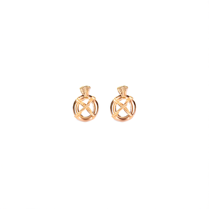 Fashion Stud <b>Earrings</b> 316L Stainless Steel PVD Gold Plating Sustainable Resistant Round Design - Product Image 2