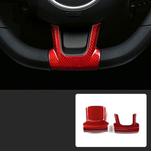 Pour <span class=keywords><strong>Fiat</strong></span> <span class=keywords><strong>500</strong></span> Abarth voiture volant menton avant et arrière cadre véritable Fiber <span class=keywords><strong>de</strong></span> carbone pièces décoratives - Product Image 3