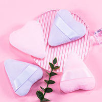 Mélange de maquillage en forme de coeur unique Puffs Cotton Powder Puff Makeup Tools Beauty Sponges Blender