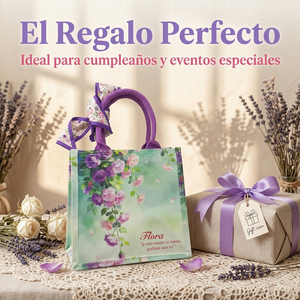 Bolso <span class=keywords><strong>de</strong></span> Lona Estampado <span class=keywords><strong>de</strong></span> Rosas Personalizado, Gran Capacidad, Estilo Francés, para <span class=keywords><strong>Compras</strong></span> y Regalos - Product Image 6