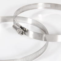 Collier de serrage en acier inoxydable pour conduit de ventilation flexible |   Bande de serrage robuste pour tuyau d'air de CVC |   Direct d'usine