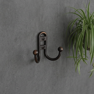 AK Brass Double Wall <b>Hook</b> <b>Black</b> Antique Finished Brass Premium Quality Coat Hanger Wall Mounted <b>Hook</b> Home Interior Decoration - Product Image 1