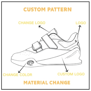 <span class=keywords><strong>Zapatillas</strong></span> de levantamiento de pesas profesionales personalizadas de fábrica OEM, económicas, de caña alta, con forro de cuero y malla, para todas las estaciones, para culturismo y peso muerto. - Product Image 3