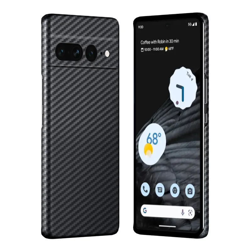 Real Aramid Fiber Phone Case For Google Pixel 7 Anti-fall Protection Real Carbon Fiber Pixel 7Pro Phone Back Cover