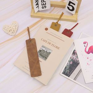 Minimalist Vintage PU Leather <b>Bookmark</b> Classic Reading Page Markers Promotional <b>Bookmarks</b> for Bookworms Writers - Product Image 5