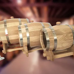 Barril de vinho de madeira de carvalho, alta qualidade, 3/5/10 l, para vinho, atacado, fabricante, barril de carvalho de madeira
