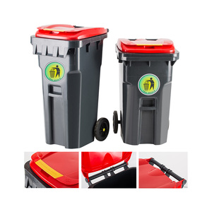 Hình chữ nhật <span class=keywords><strong>240L</strong></span> 660L 1100L bên ngoài HDPE Thùng rác bin Thùng rác nhựa chất thải Thùng rác đường phố Thùng rác - Product Image 3