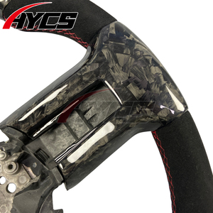 Accesorios para Automóviles, Volante Deportivo de Fibra de Carbono Forjado para <span class=keywords><strong>Ford</strong></span> <span class=keywords><strong>Mustang</strong></span> <span class=keywords><strong>GT</strong></span> GT350 GT500 <span class=keywords><strong>Shelby</strong></span> <span class=keywords><strong>Cobra</strong></span> 2008-2014 - Product Image 2