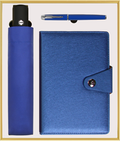 Geschenke für kleine Unternehmen Arzt Geschenk medizinische Werbeartikel a5 Notebook Phantasie Stift Regenschirm Geschenkset
