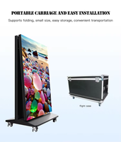 Écran d'affichage LED pliable en aluminium moulé sous pression pour événements de mariage, intérieur/extérieur, P1.5, P1.8, P2, P2.5