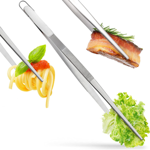 <span class=keywords><strong>Pinzas</strong></span> de chef de cocina OEM, <span class=keywords><strong>pinzas</strong></span> de acero inoxidable de 35cm <span class=keywords><strong>para</strong></span> cocinar grillos, <span class=keywords><strong>pinzas</strong></span> de cocina <span class=keywords><strong>para</strong></span> hornear con lazo colgante - Product Image 1