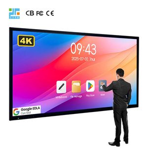 ราคาหน้าจอ LCD สมาร์ทบอร์ดขนาด 65/75/85/86/98/110 นิ้ว กระดานไวท์บอร์ดดิจิทัล อุปกรณ์การศึกษา กระดานอินเทอร์แอคทีฟ - Product Image 1