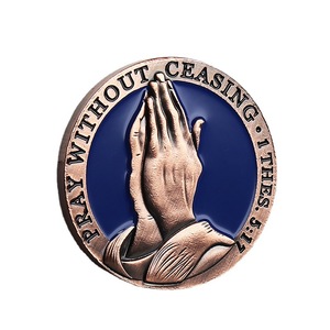 Offre Spéciale : Pièce de Monnaie Commémorative Saint <span class=keywords><strong>Christophe</strong></span> en Émail Plaqué Argent, Gravée en 3D – Souvenir Religieux - Product Image 2