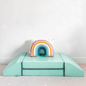 Coussin de canapé pour enfants, matelas pliable, amovible et lavable, pour enfants de 3 ans et plus, option couleur bleue - Product Image 3